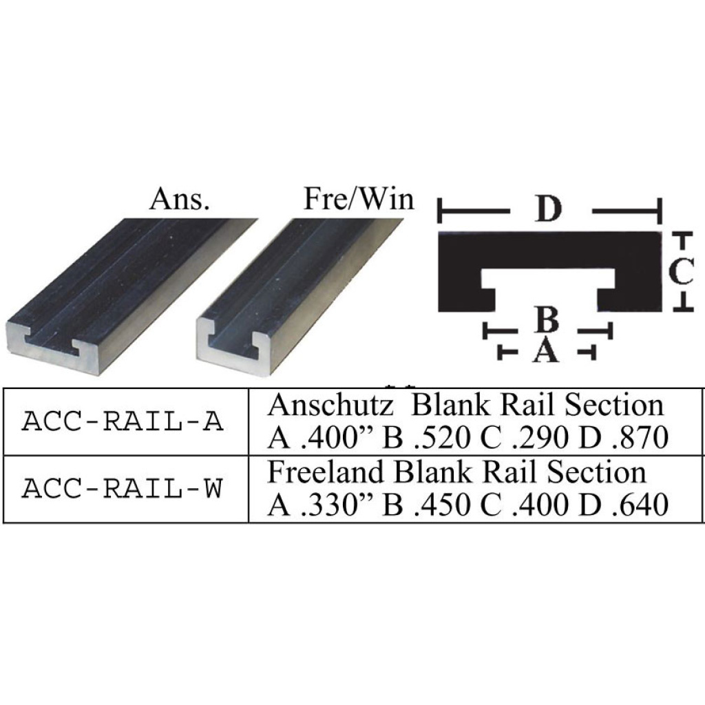RifleStockRailSections Freeland's Sports LLC