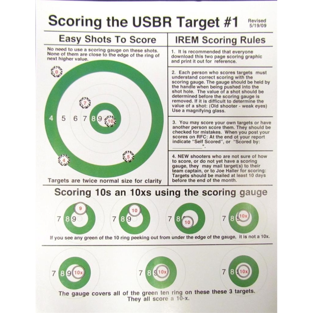 45 Cal Scoring Gauge .45 Caliber (No Magnifier) - Freeland's Sports LLC