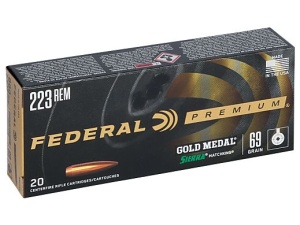 Federal Gold Medal 223 69gr Sierra Match BTHP Box 20