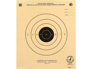 Target TQ 7 Foot Timed and Rapid Official NRA Single Bullseye