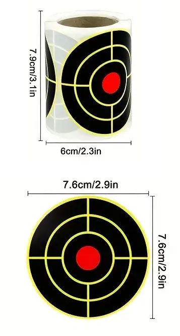 20 Or 40-Pack Splatter Glow Gun Rifle Paper Shooting Targets – Adhesive Exercise Targets For Practice
