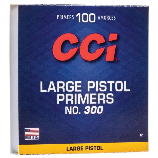 CCI Primers No. 300 Large Pistol Primers (box 100)