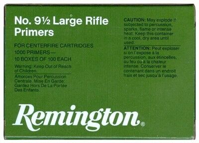 Remington 9 1/2 Large Rifle Primers (box 100) 22608
