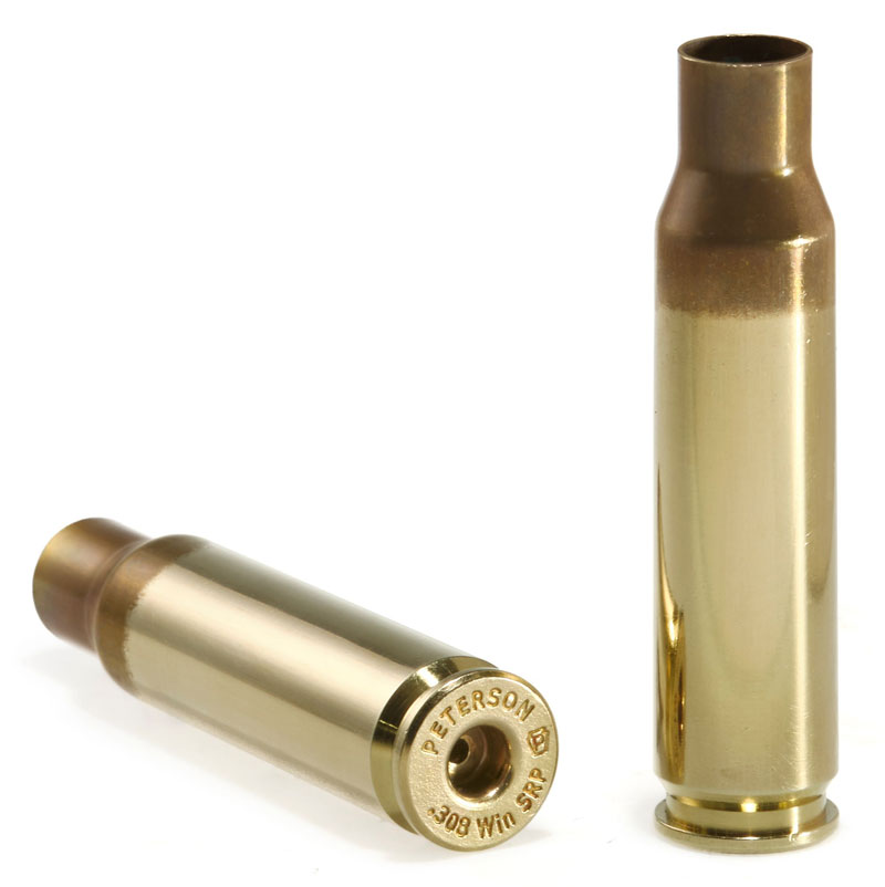 Peterson .308 Winchester Rifle Brass SRP - 50 Count