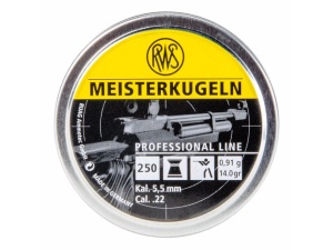 RWS 22 cal 14 gr Meisterkugeln Rifle Tin 250