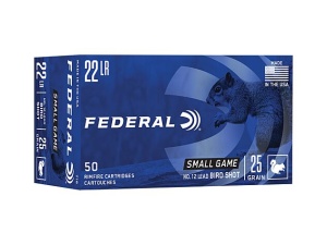 Federal Rimfire Shotshell 22 LR #12 Shot Ammunition Box 50