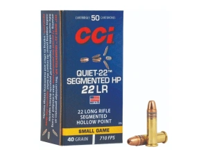 CCI Quiet 22 SEGMENTED HP LR 40gr. Ammunition Box 50