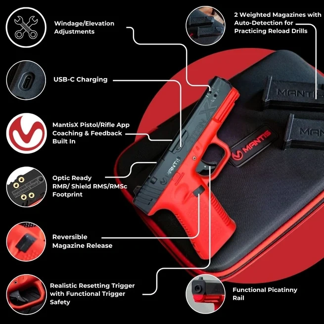 Mantis TitanX Glock 45 Target Shooting Simulator 702 MT-7022 + Book