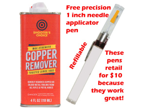 Shooters Choice Copper Remover 4 oz can + Free Pen